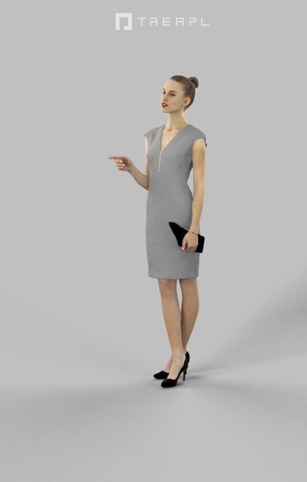 10x Business Man Woman People Scanned Volume01 3D Model Collection_54