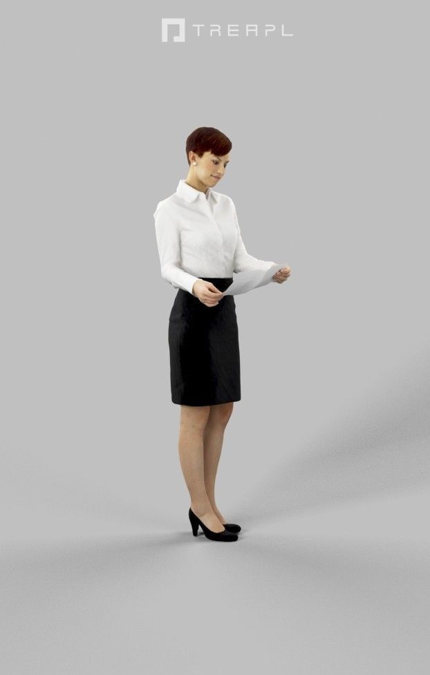10x Business Man Woman People Scanned Volume01 3D Model Collection_24