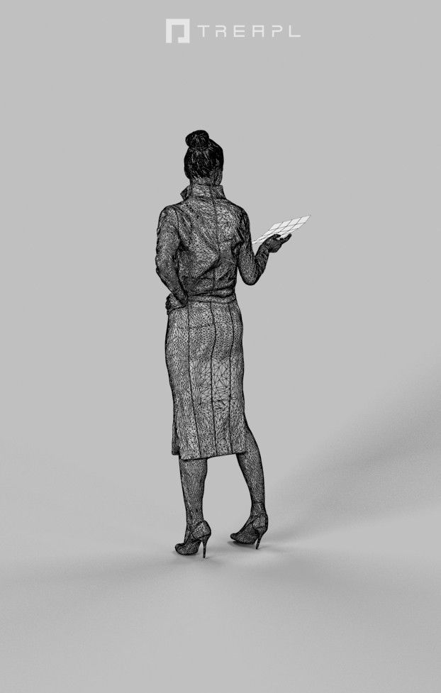 10x Business Man Woman People Scanned Volume01 3D Model Collection_34