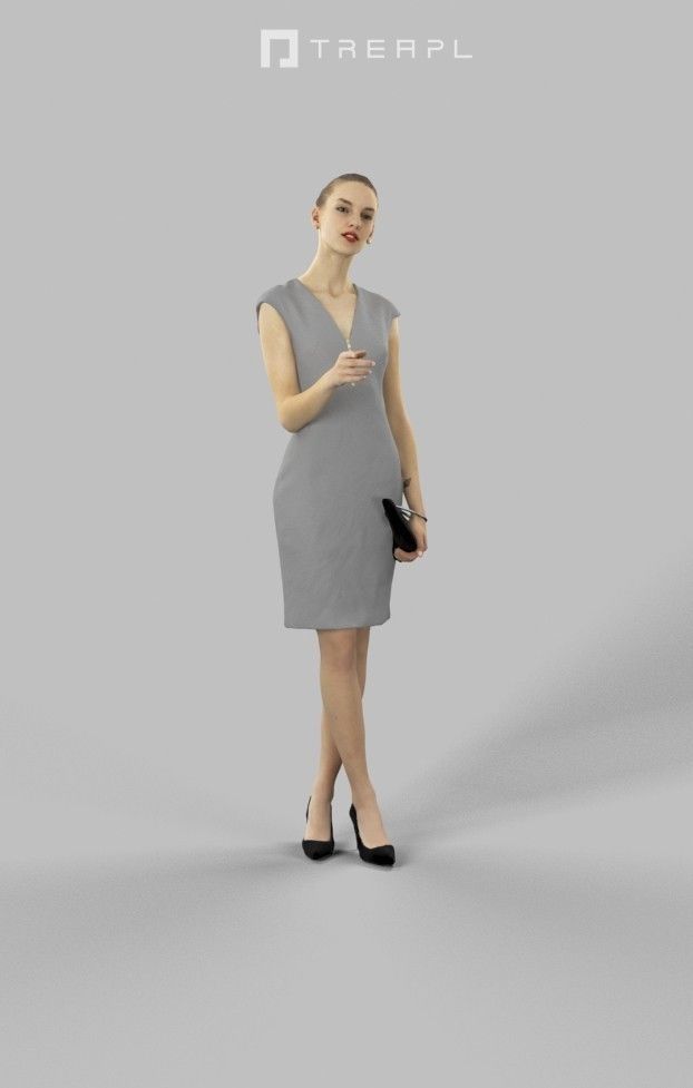 10x Business Man Woman People Scanned Volume01 3D Model Collection_50