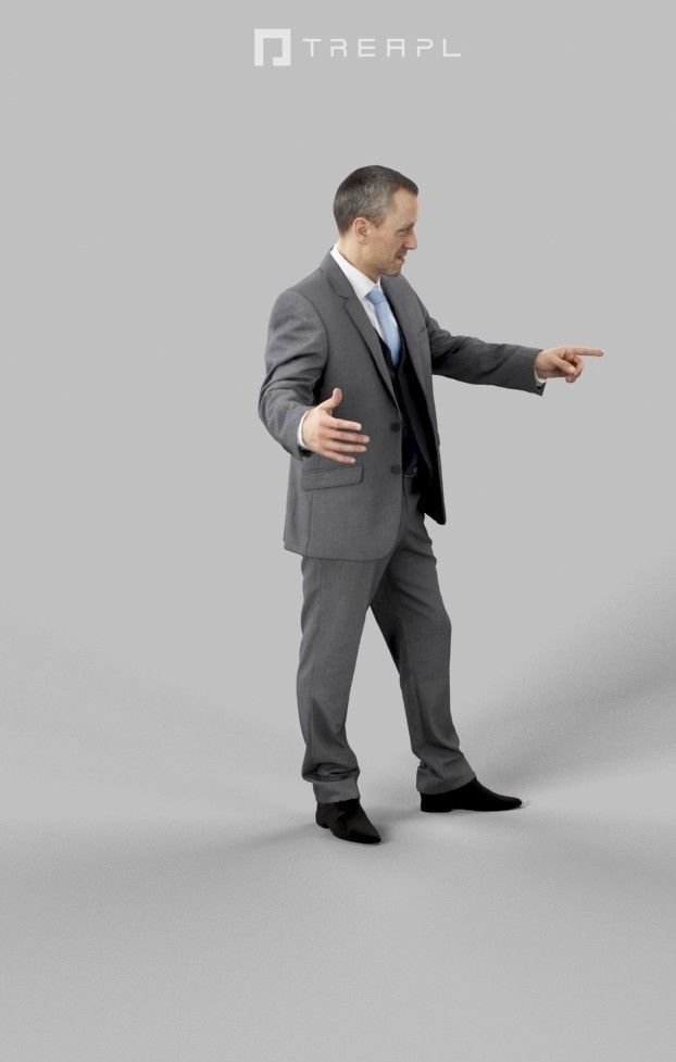 10x Business Man Woman People Scanned Volume01 3D Model Collection_60