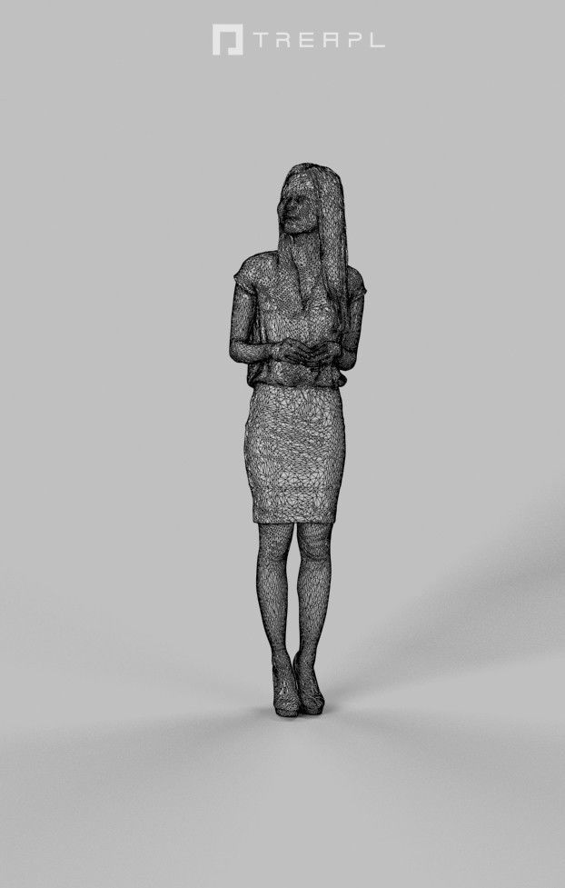 10x Business Man Woman People Scanned Volume01 3D Model Collection_40