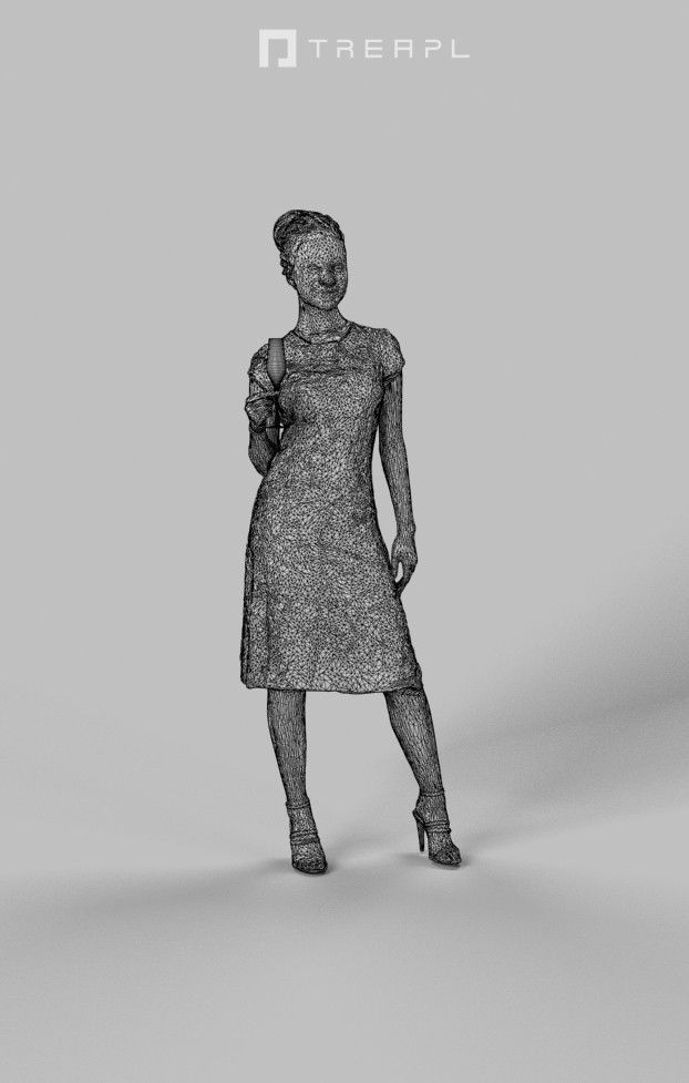 10x Woman Man Elegant Celebrating Vol01 Scanned 3D Model Collection_17