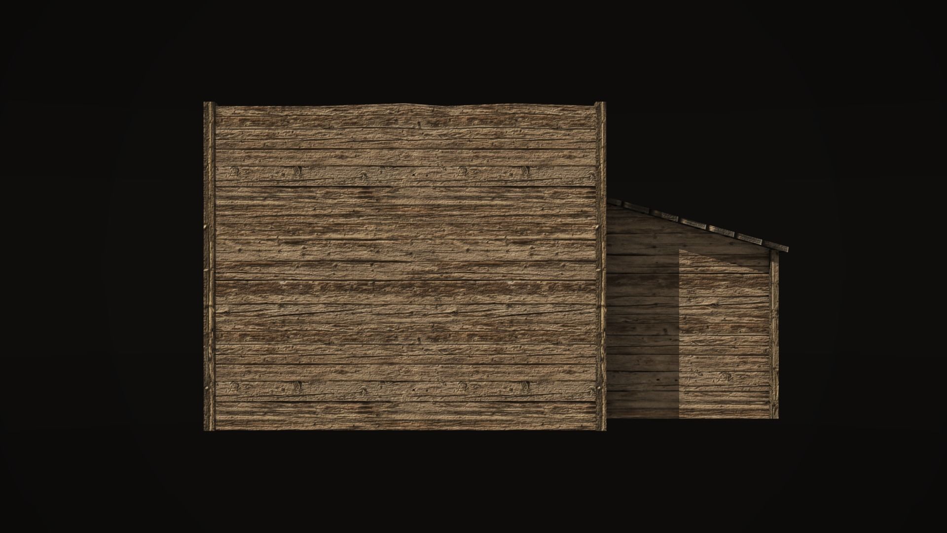 Western sheriffs office Low-poly 3D model_5