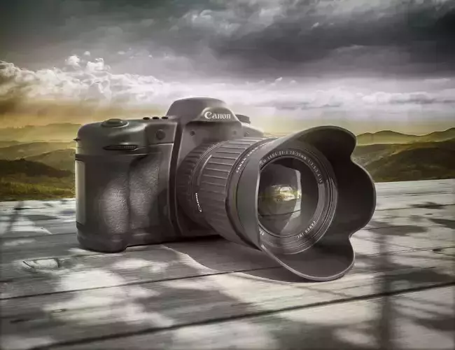 Canon dslr camera 3D model