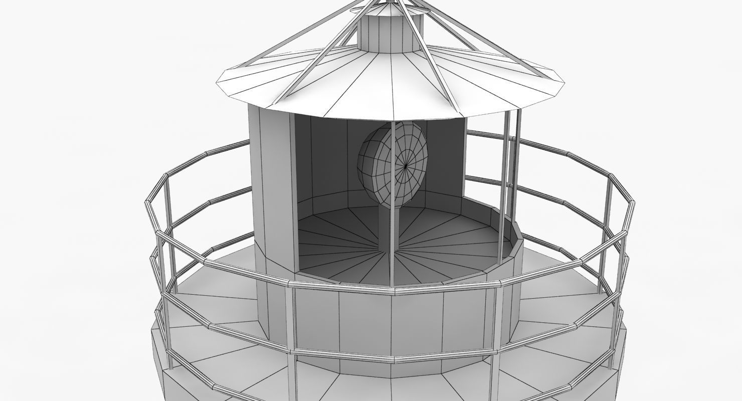 Light House Haken Low-poly 3D model_12
