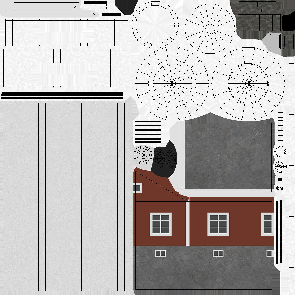 Light House Haken Low-poly 3D model_15