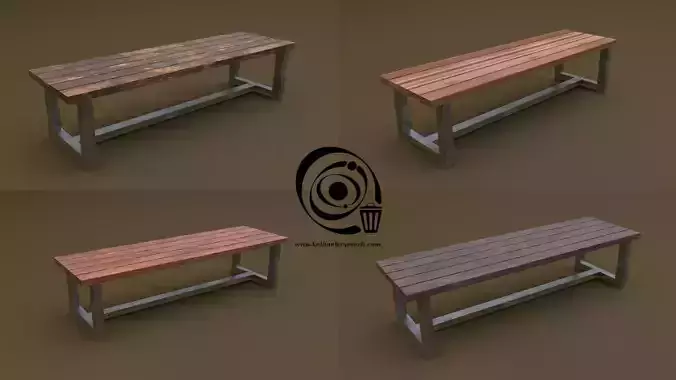 bench 05 4in1 - 4 Texture 1 Model