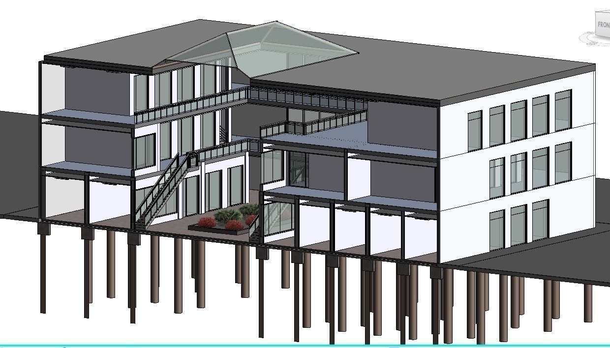 Shopping mall Revit 3D model 3D model_2