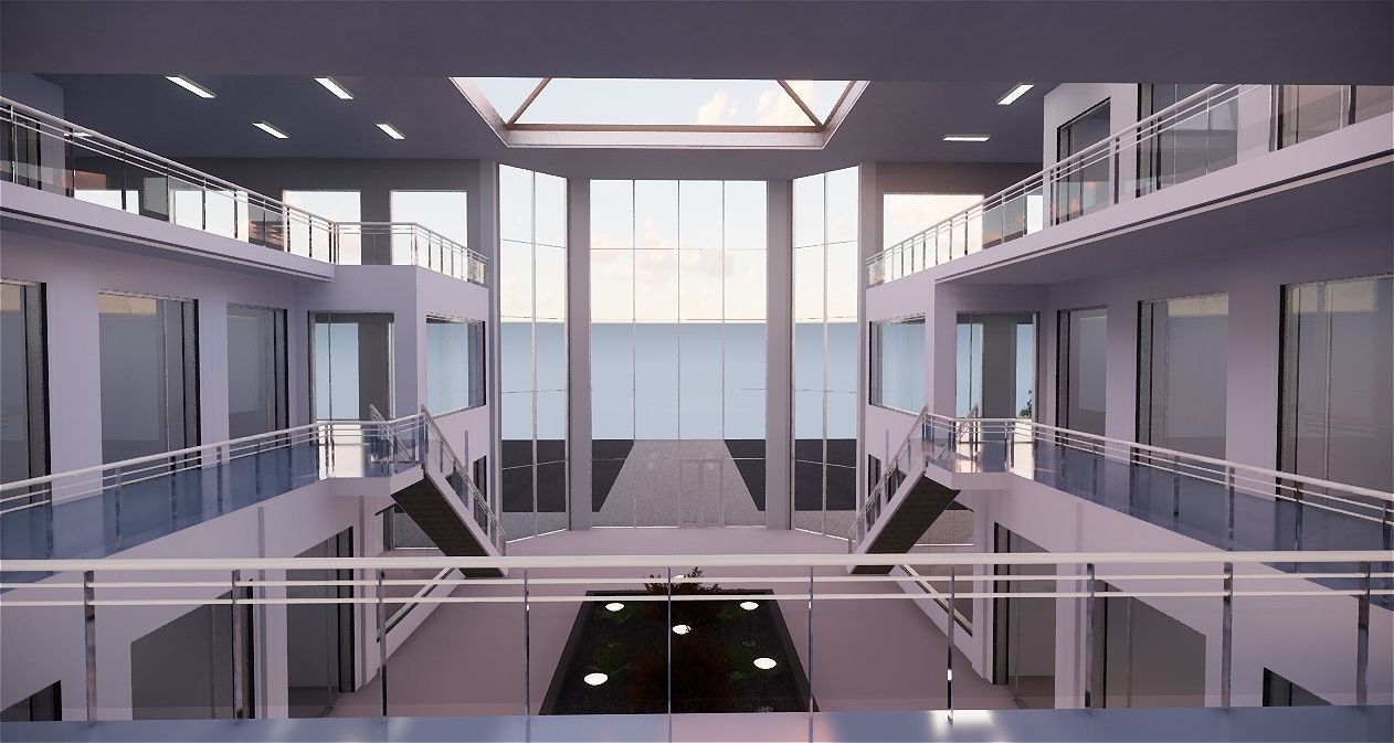 Shopping mall Revit 3D model 3D model_3