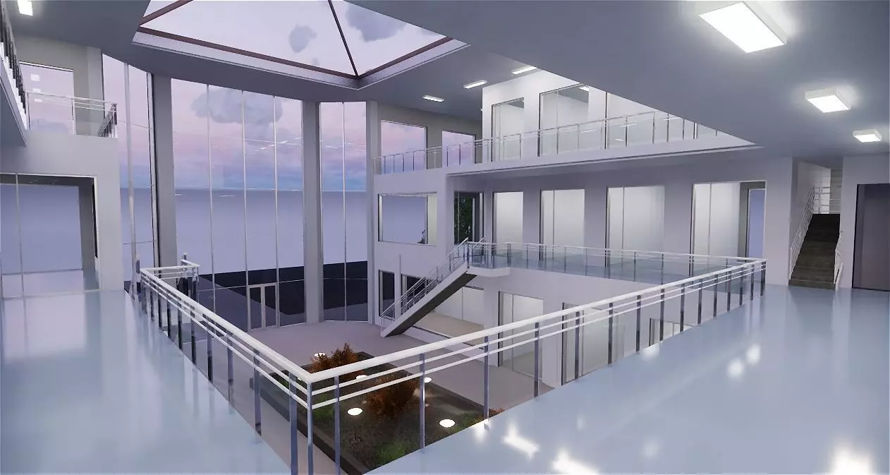 Shopping mall Revit 3D model 3D model_0