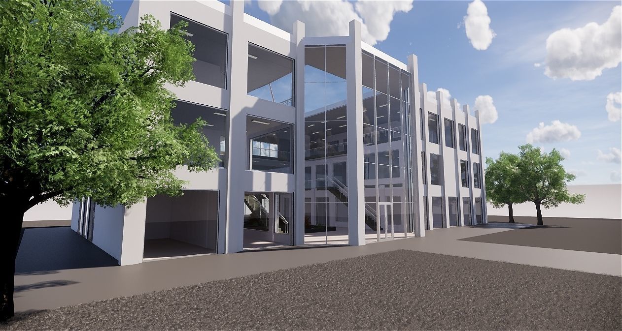 Shopping mall Revit 3D model 3D model_4