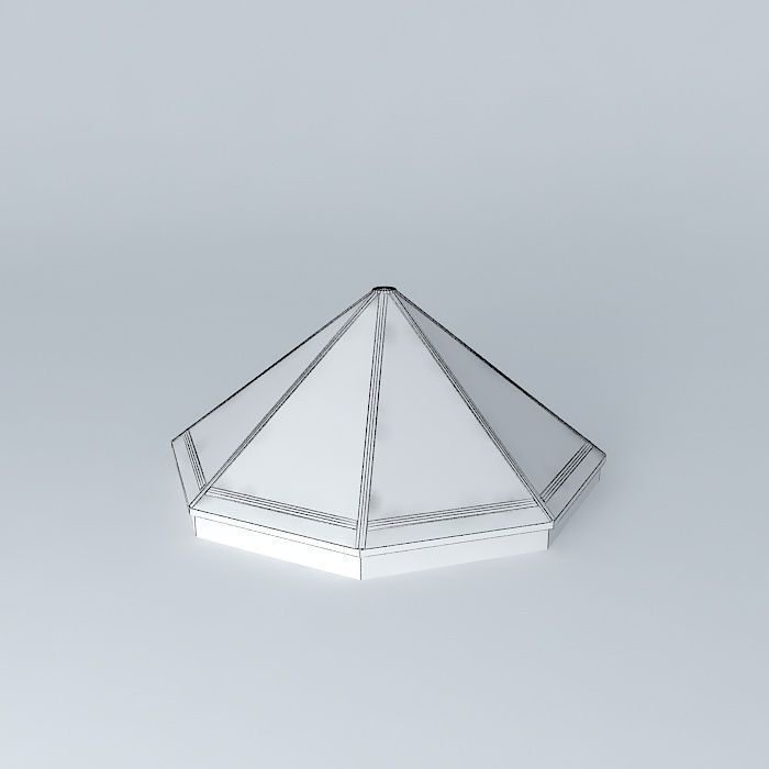Skylight. Octahedral cone Free 3D model_4