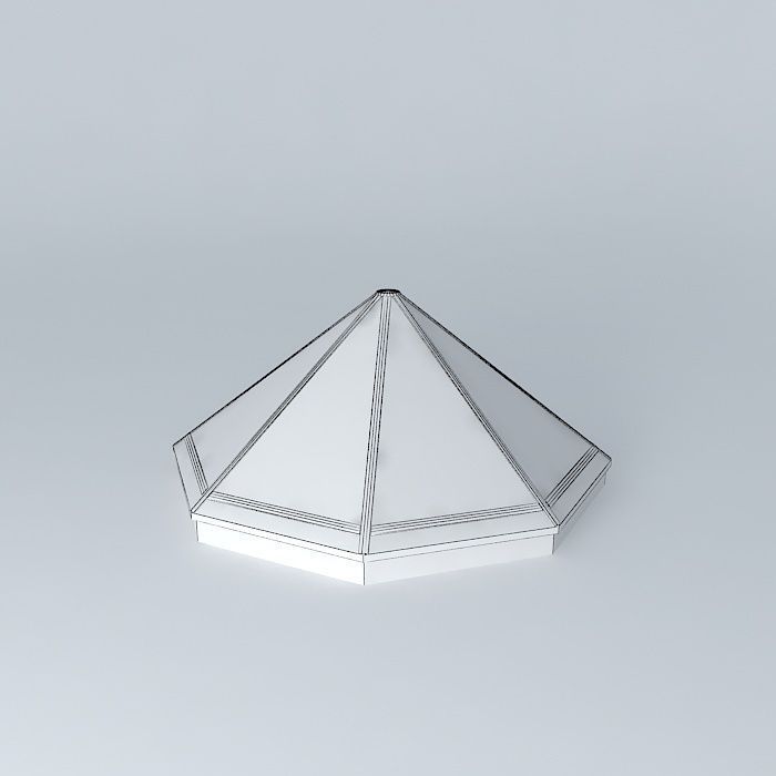 Skylight. Octahedral cone Free 3D model_3