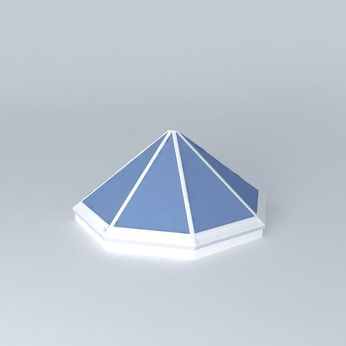 Skylight. Octahedral cone Free 3D model_2