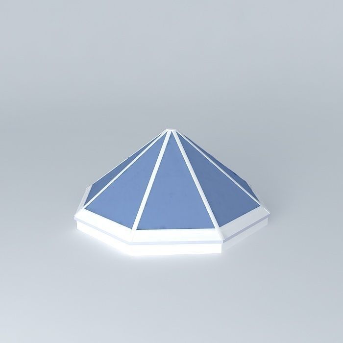 Skylight. Octahedral cone Free 3D model_1