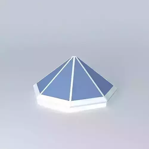Skylight. Octahedral cone Free 3D model