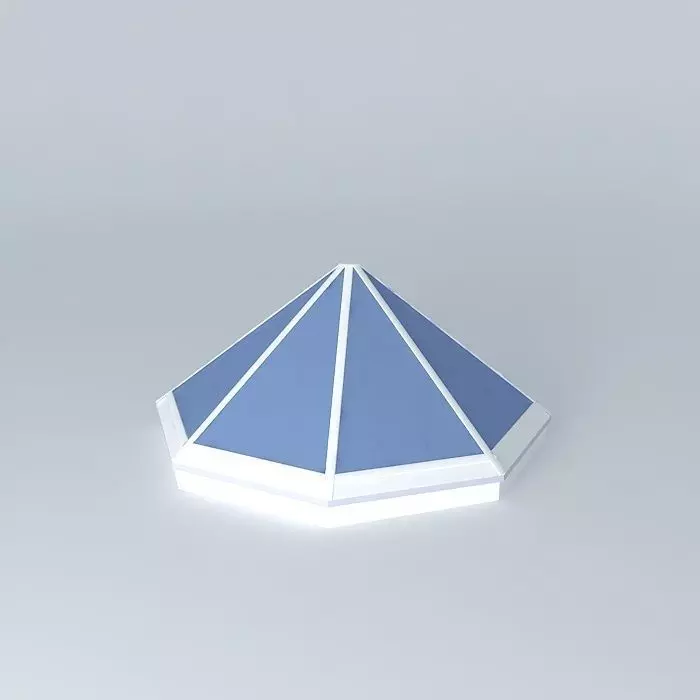 Skylight. Octahedral cone Free 3D model_0