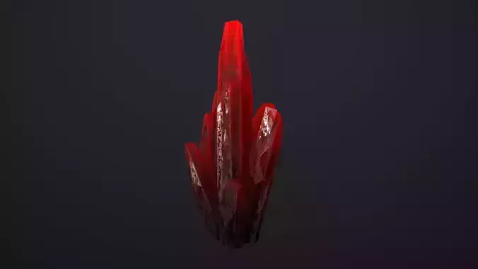 Crystals Pack 2 Low-poly 3D model
