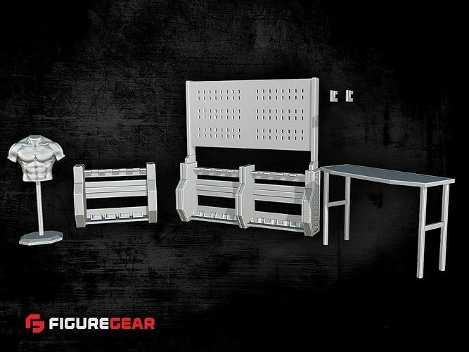Armory Set for 6 Inch Action Figures 3D print model
