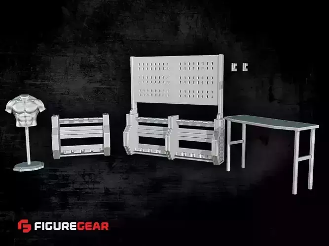 Armory Set for 6 Inch Action Figures 3D print model