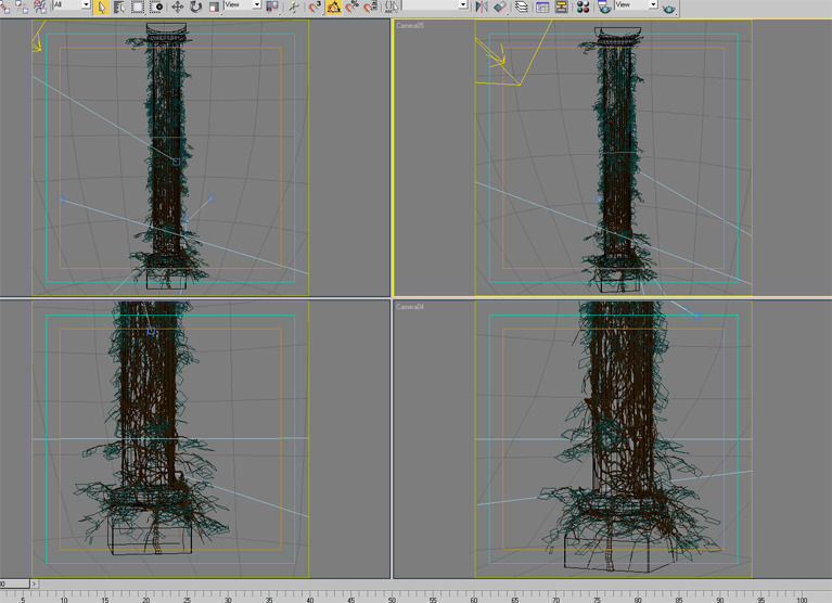 Plant and column 03 3D model_5