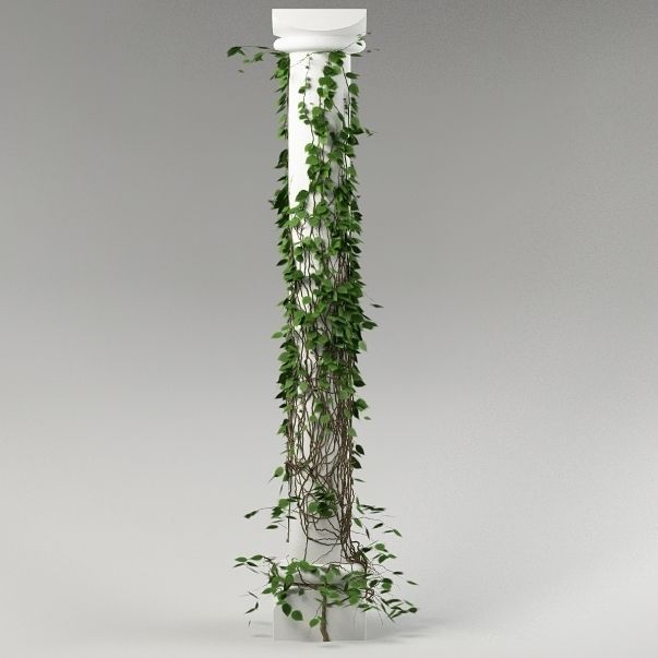 Plant and column 03 3D model_1