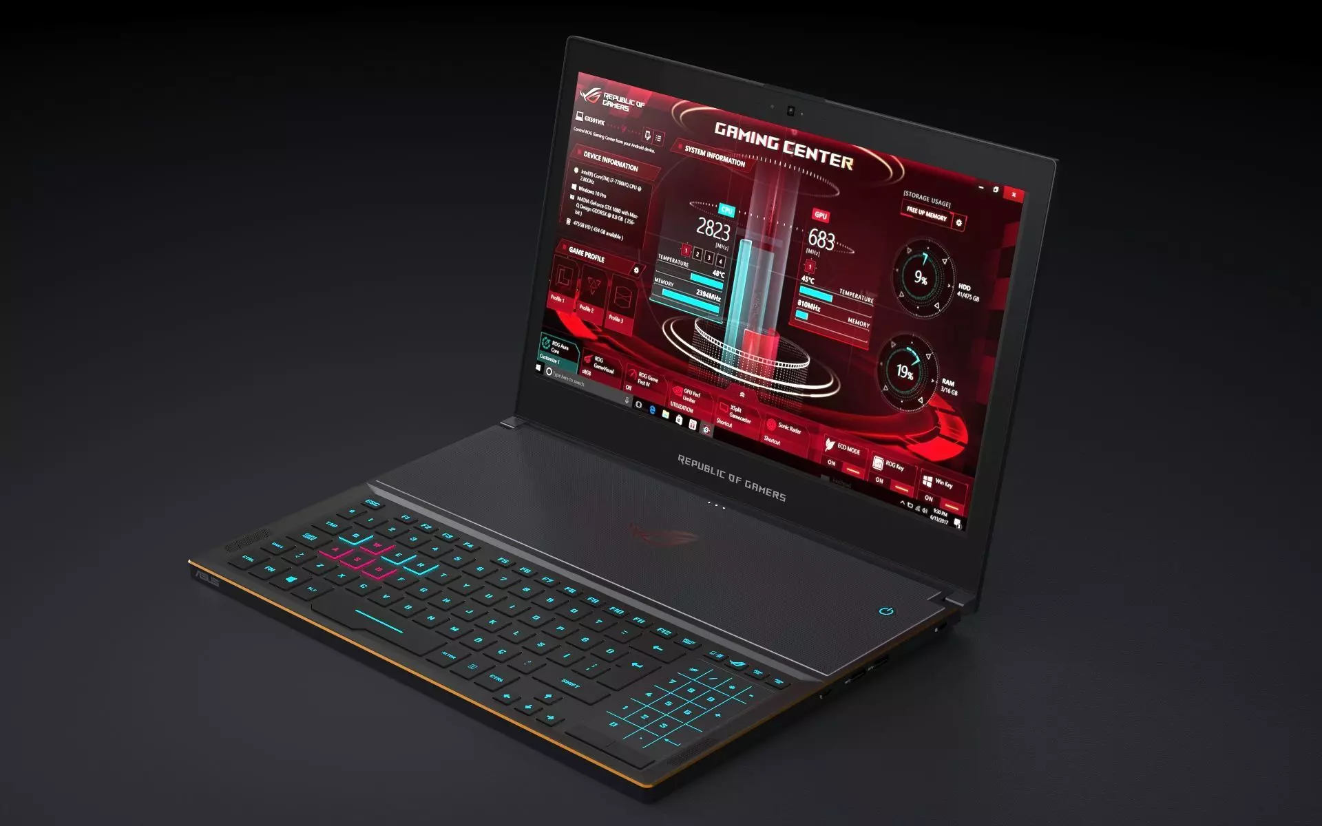 Asus ROG Zephyrus GX501 Gaming Notebook 3D model_0