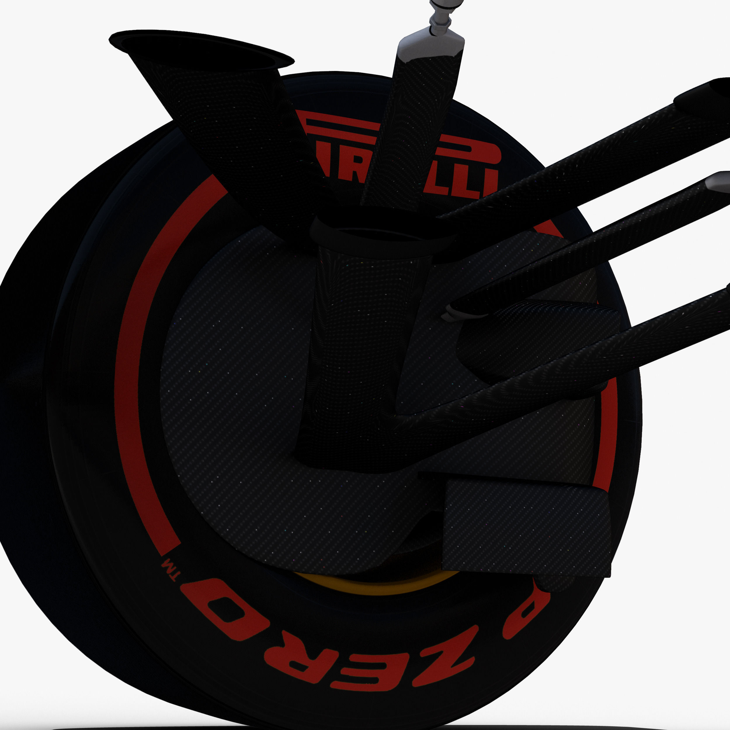 Lotus E23 Front Suspension Low-poly 3D model_5