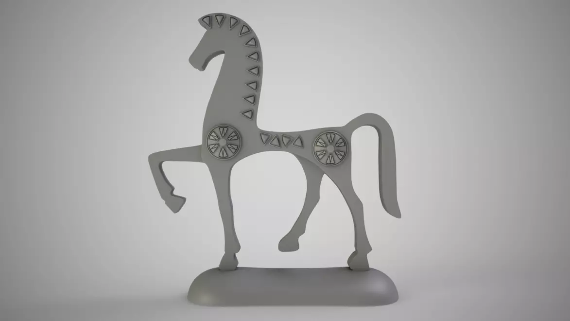 Antique Horse Trinket 3D print model