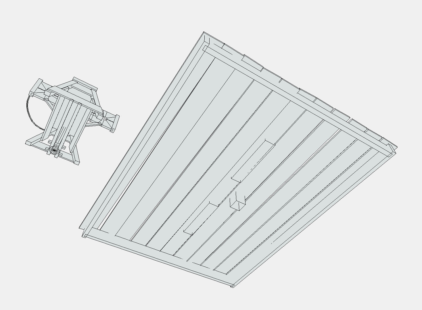 Medieval Stocks Low-poly 3D model_7