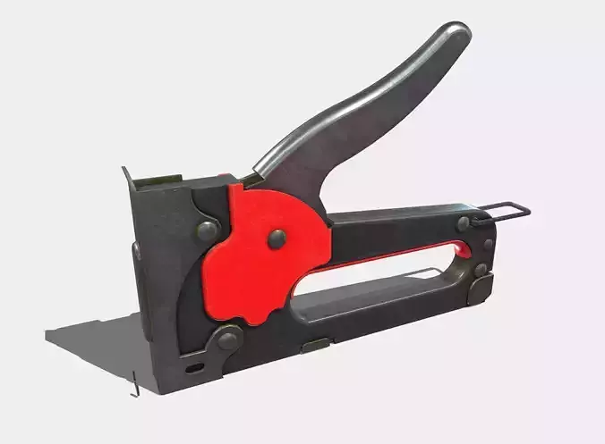 Staple Gun Low-poly 3D model