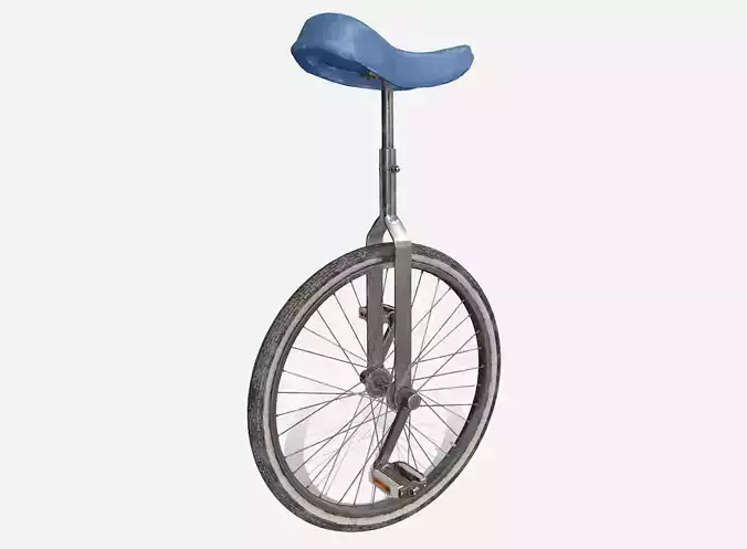 Unicycle Low-poly 3D model