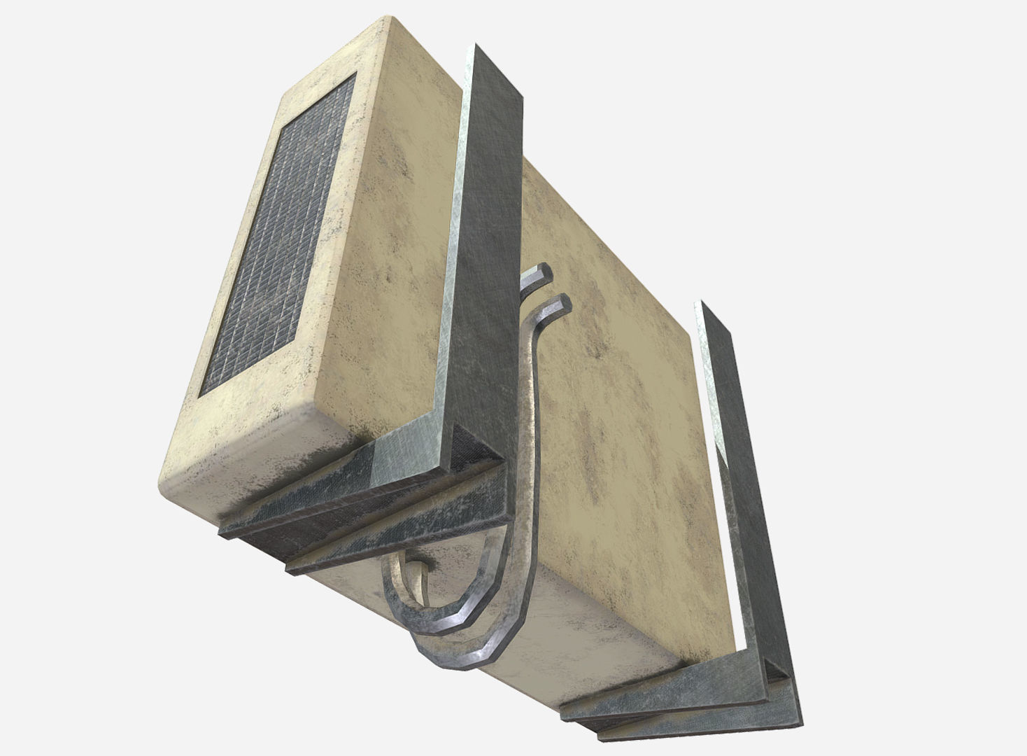 Aircon - Air Conditioner Low-poly 3D model_2