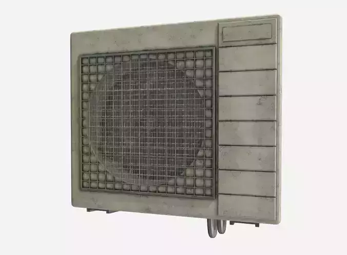 Aircon - Air Conditioner Low-poly 3D model