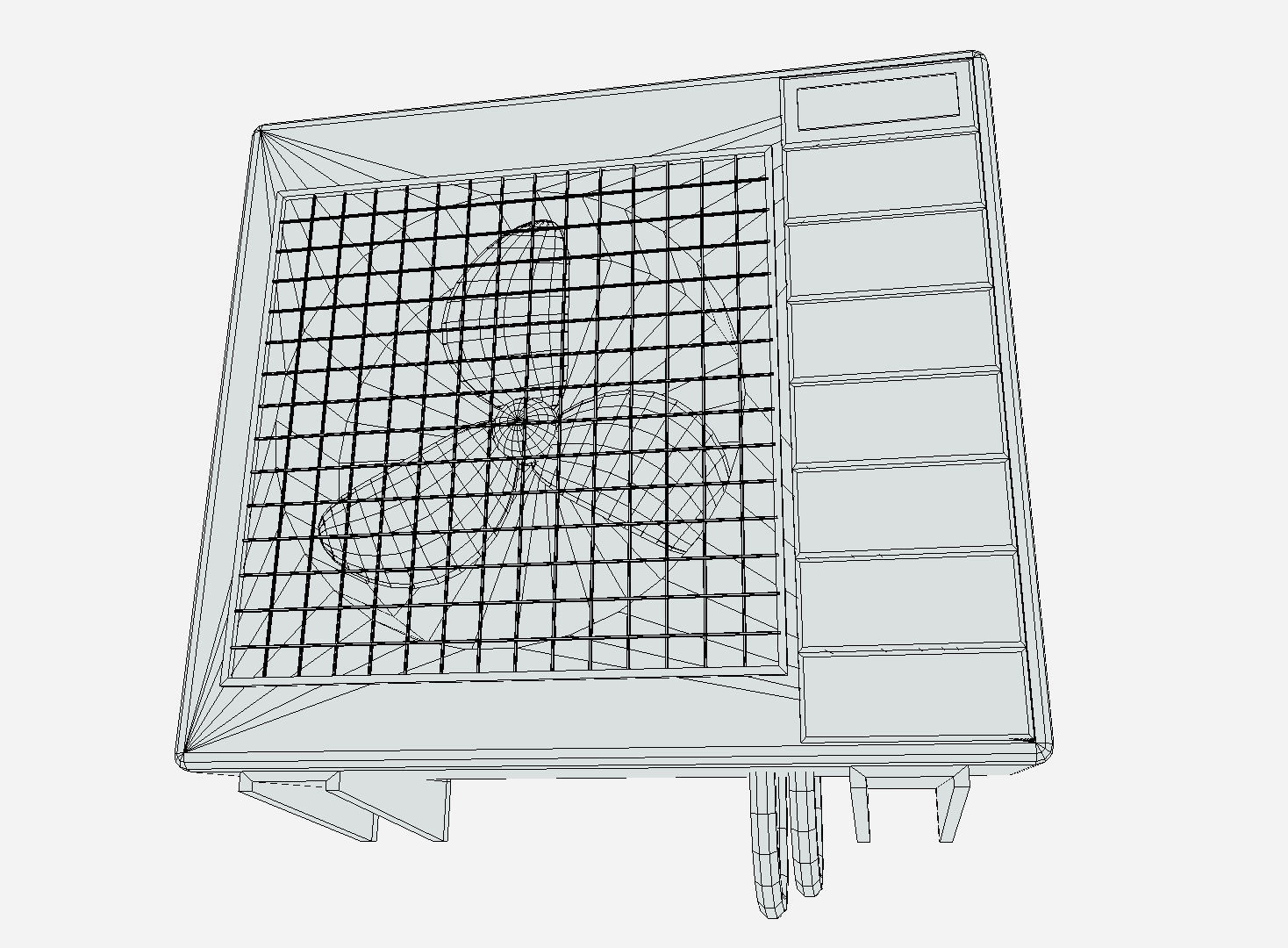 Aircon - Air Conditioner Low-poly 3D model_5