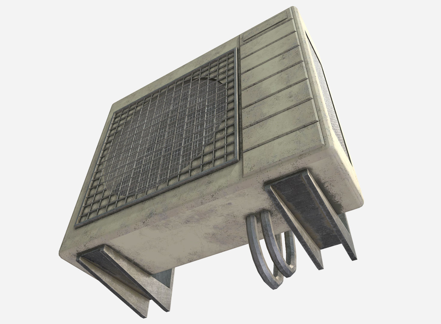 Aircon - Air Conditioner Low-poly 3D model_1