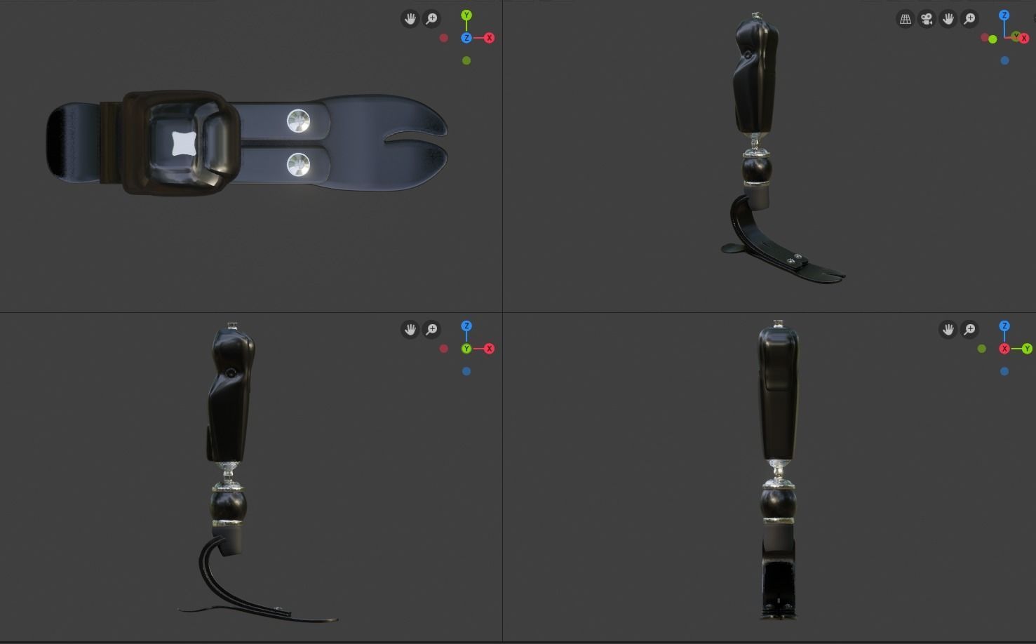 leg protesis 3D model_1