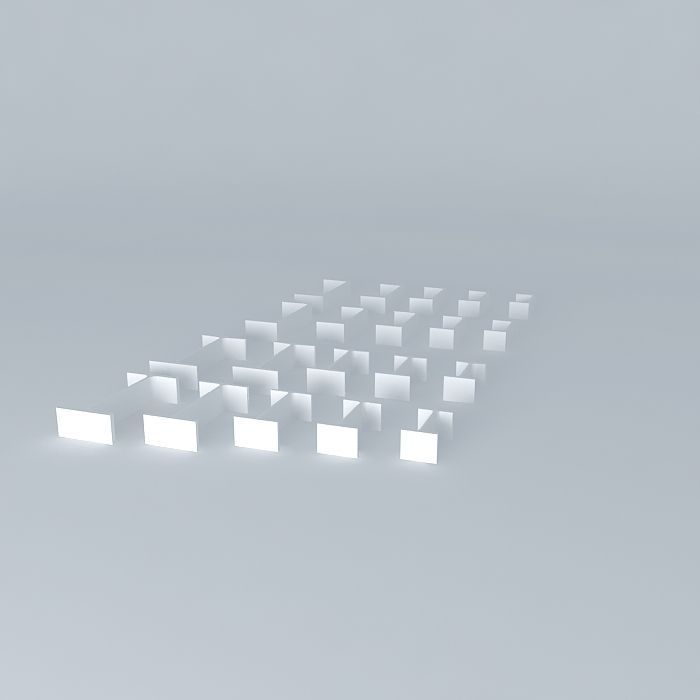 Steel channels, I-Beams Free 3D model_1