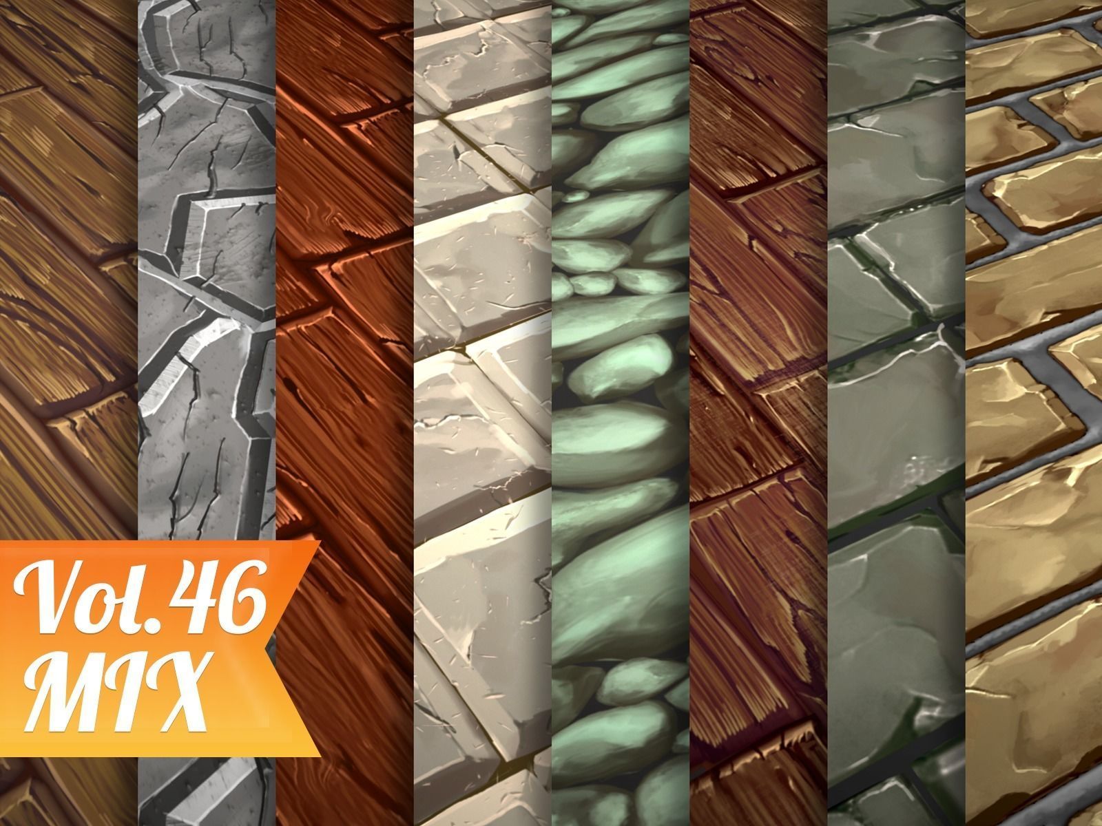 Stylized Ground Mix Vol 46 - Hand Painted Texture Pack Texture_8