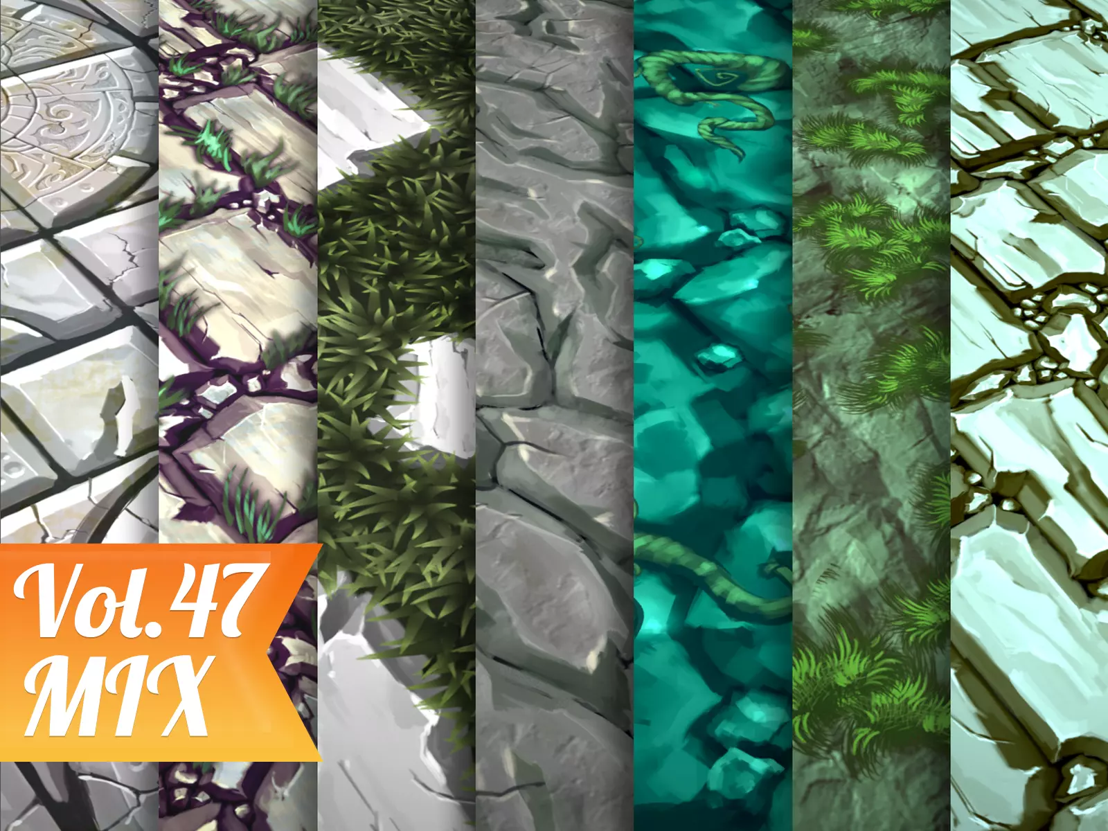 Stylized Ground Vol 47 - Hand Painted Texture Pack Texture_0
