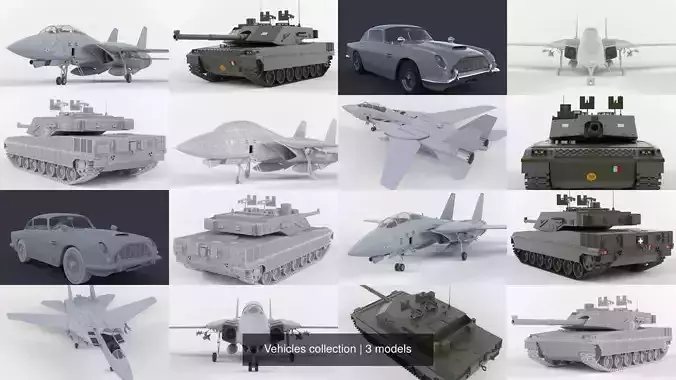 Vehicles collection fighter jet 
