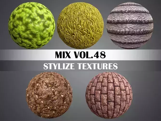Stylized Ground Vol 48  - Hand Painted Textures Texture