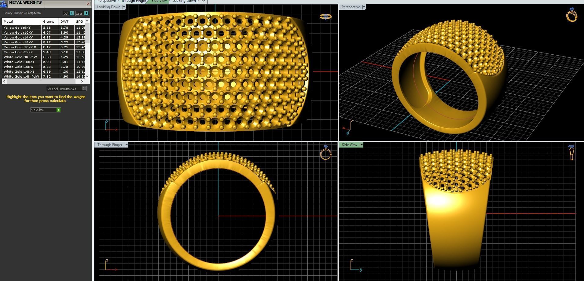 Diamond ring 3D print model_17