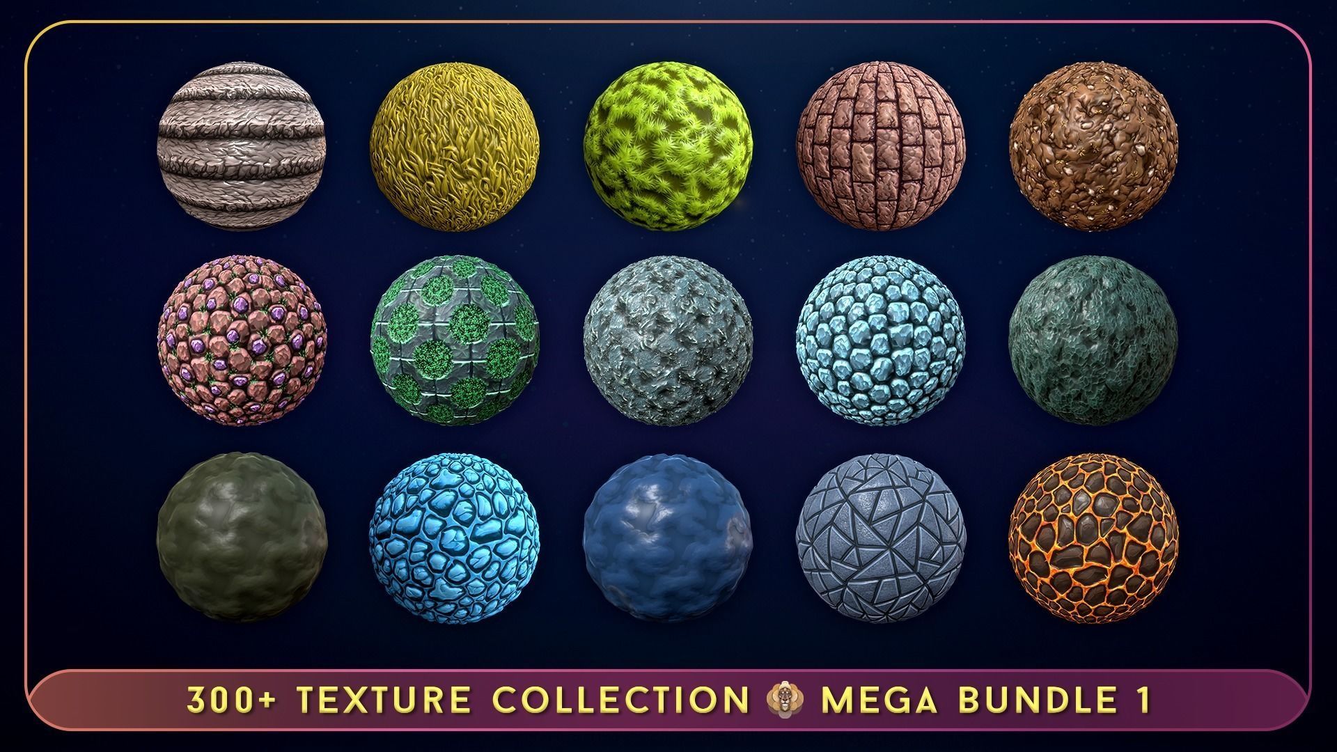 300 Hand Painted Textures - Mega Bundle 1 Texture_21