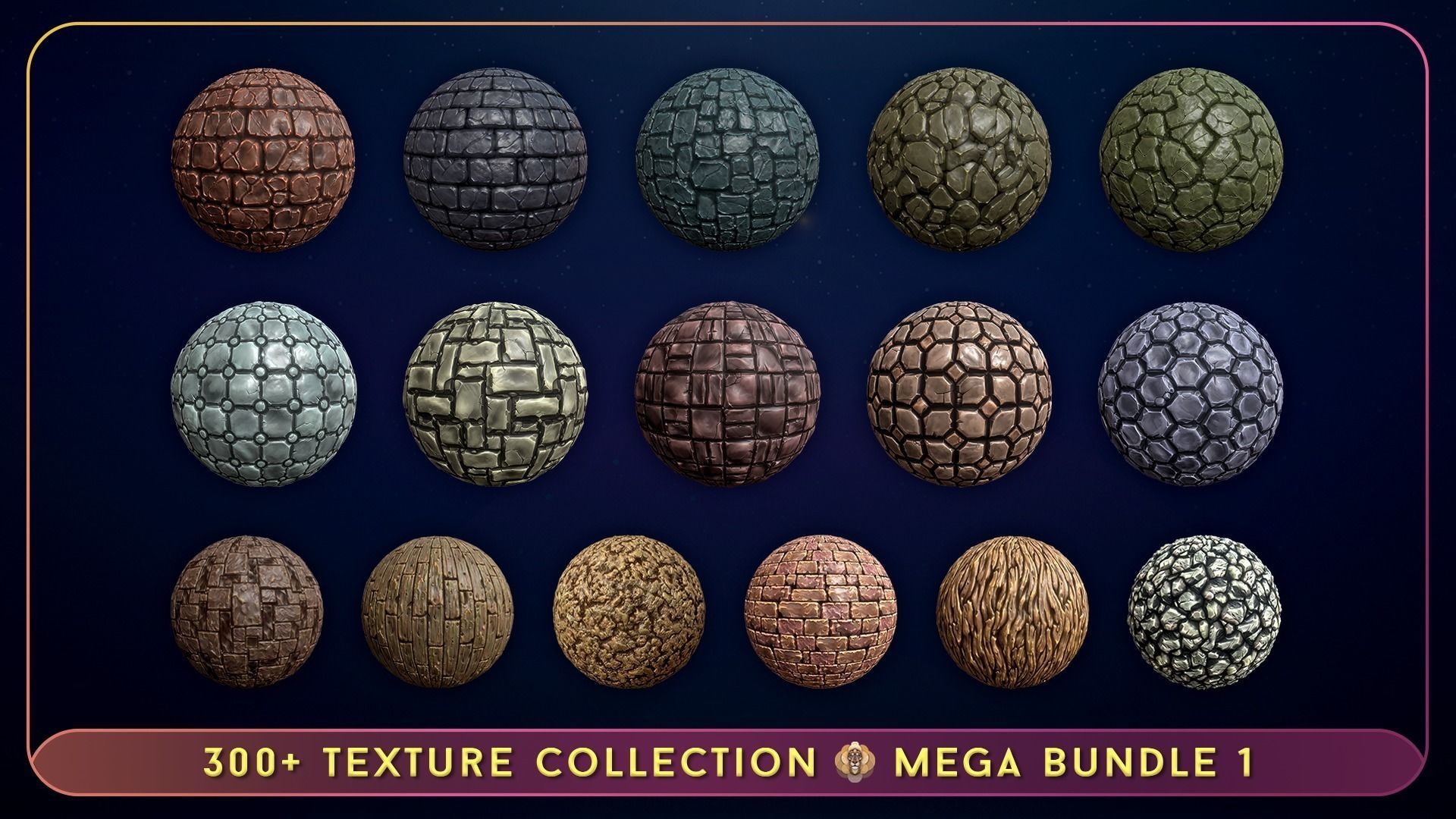300 Hand Painted Textures - Mega Bundle 1 Texture_6