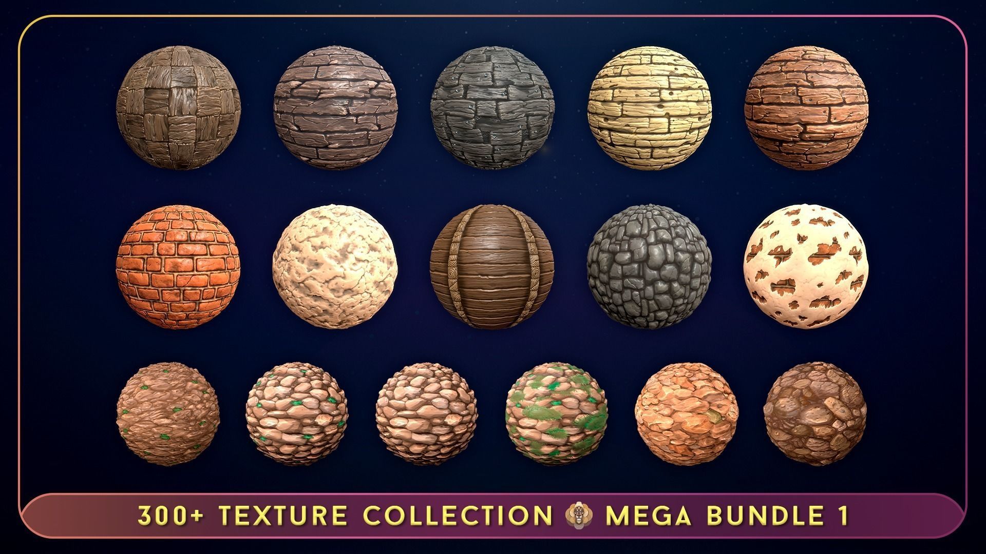 300 Hand Painted Textures - Mega Bundle 1 Texture_3