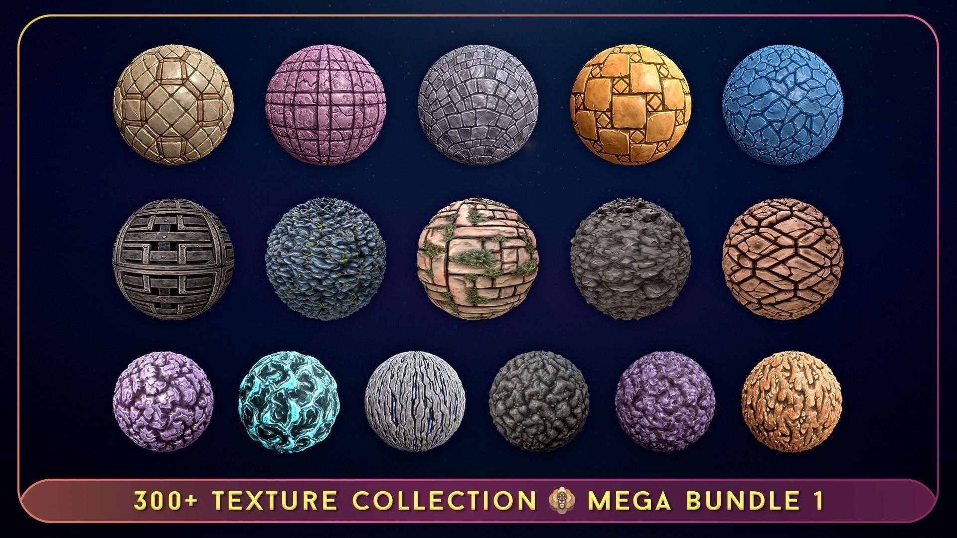 300 Hand Painted Textures - Mega Bundle 1 Texture_5
