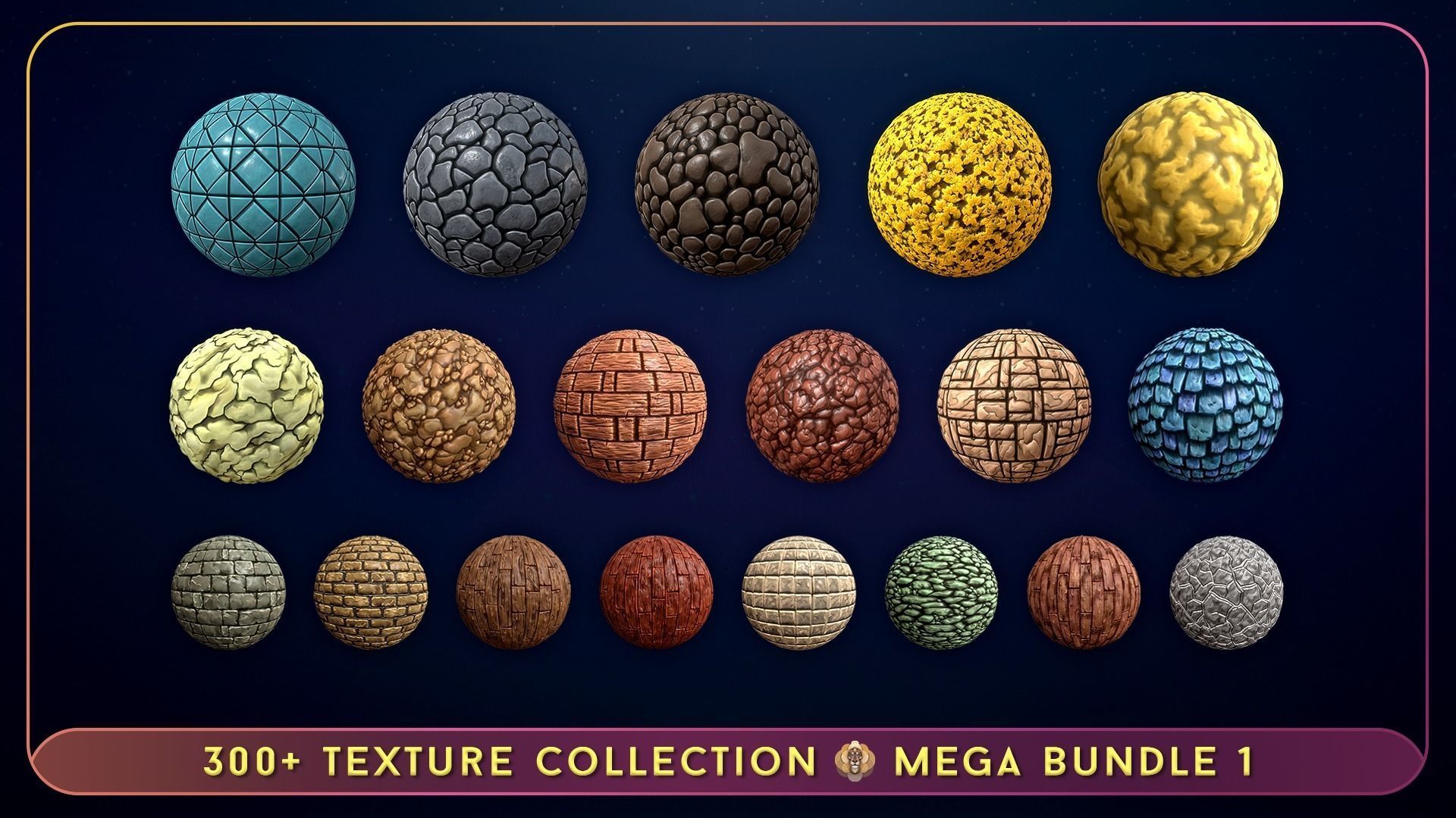 300 Hand Painted Textures - Mega Bundle 1 Texture_19