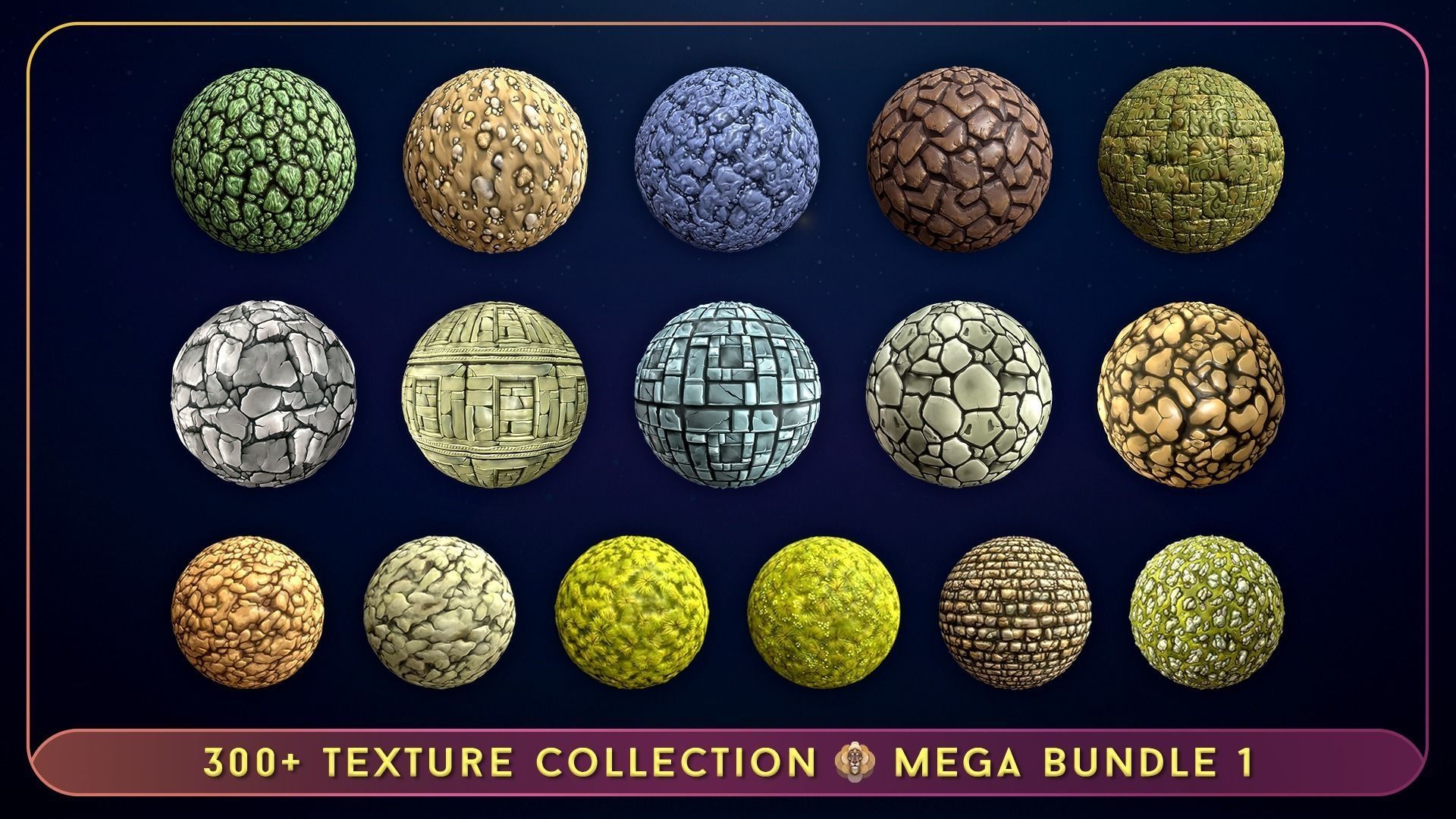 300 Hand Painted Textures - Mega Bundle 1 Texture_17